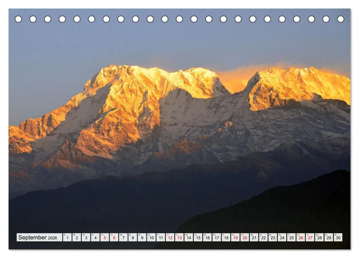Bild: 9783457413708 | Einzigartiges NEPAL (Tischkalender 2026 DIN A5 quer), CALVENDO...