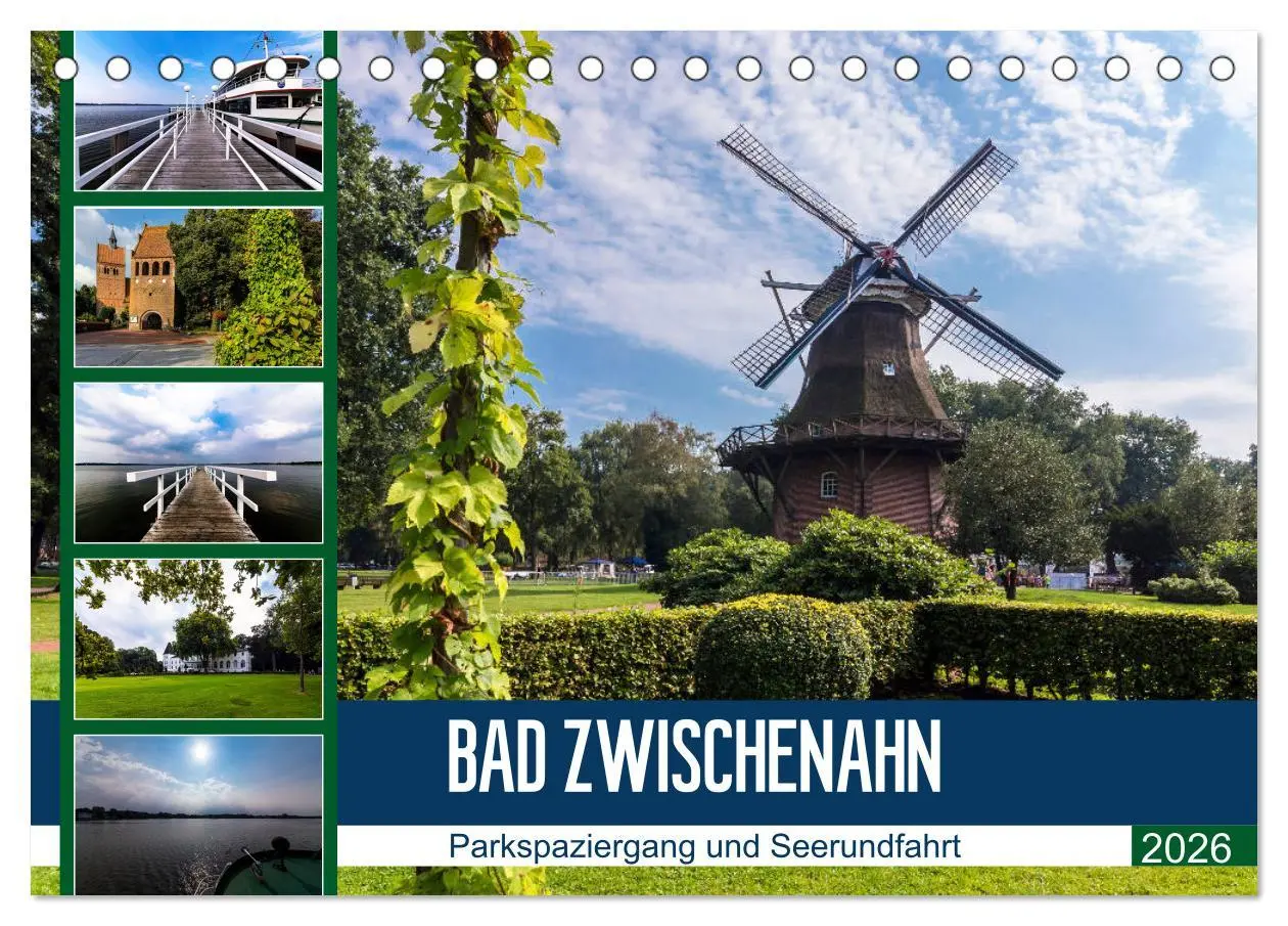 Cover: 9783457893708 | Bad Zwischenahn, Parkspaziergang und Seerundfahrt (Tischkalender...