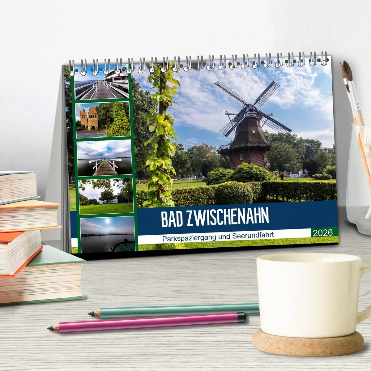 Bild: 9783457893708 | Bad Zwischenahn, Parkspaziergang und Seerundfahrt (Tischkalender...