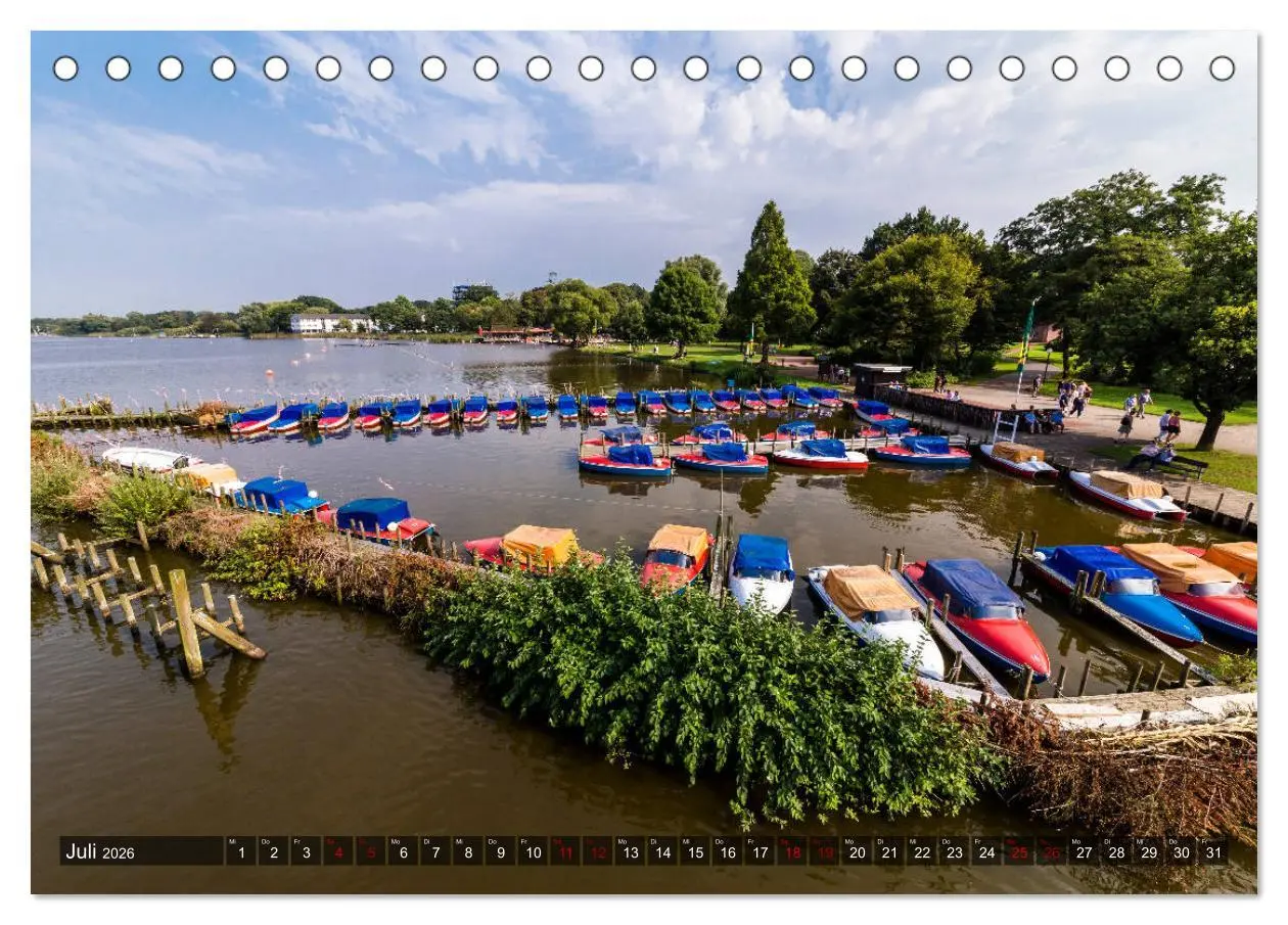 Bild: 9783457893708 | Bad Zwischenahn, Parkspaziergang und Seerundfahrt (Tischkalender...