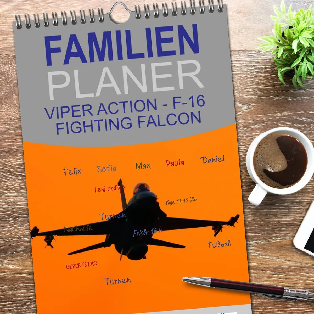 Bild: 9783516503708 | Familienplaner 2026 - VIPER ACTION - F-16 FIGHTING FALCON mit 5...