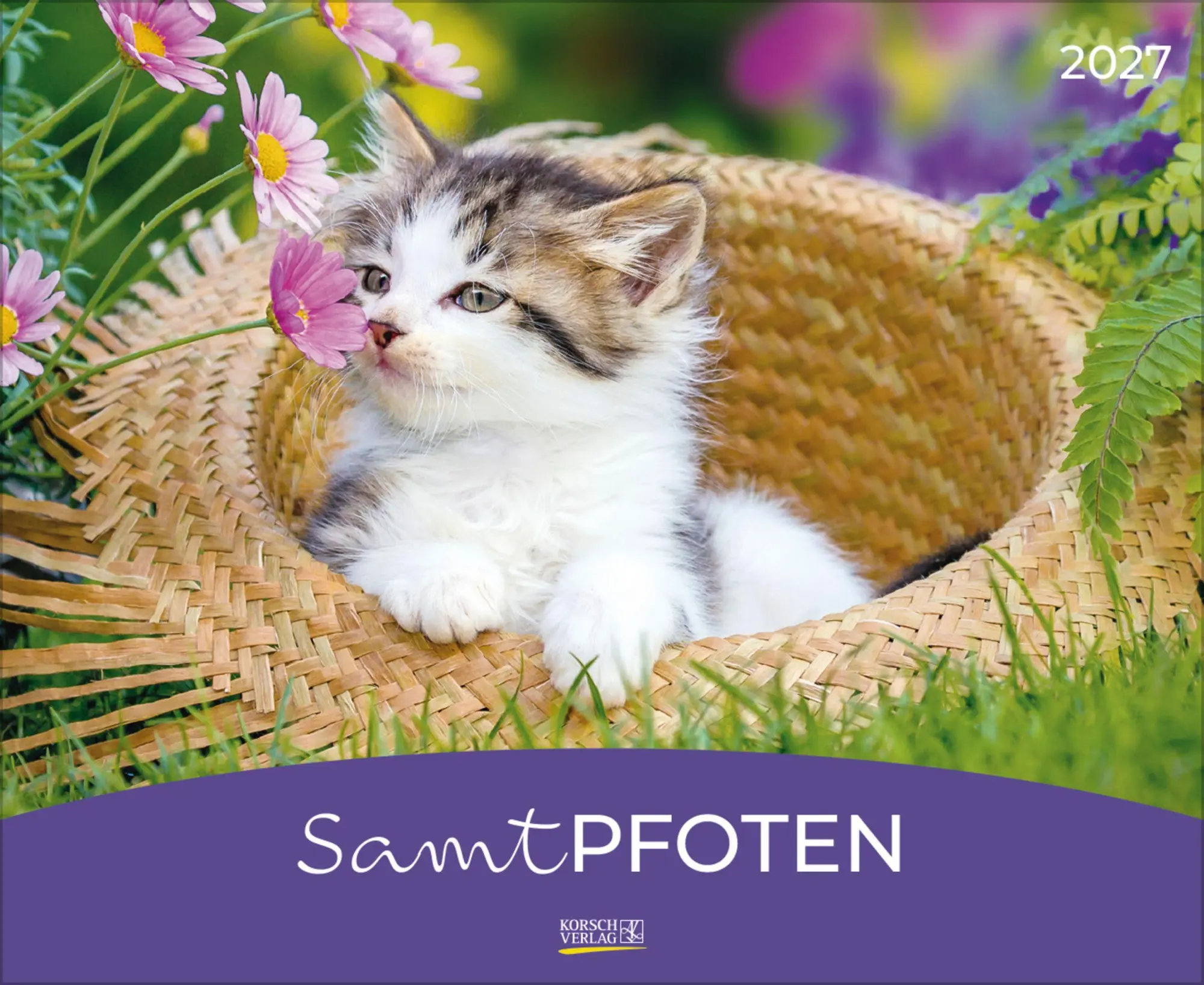 Cover: 9783819303708 | Samtpfoten 2027 | Verlag Korsch | Kalender | 14 S. | Deutsch | 2027
