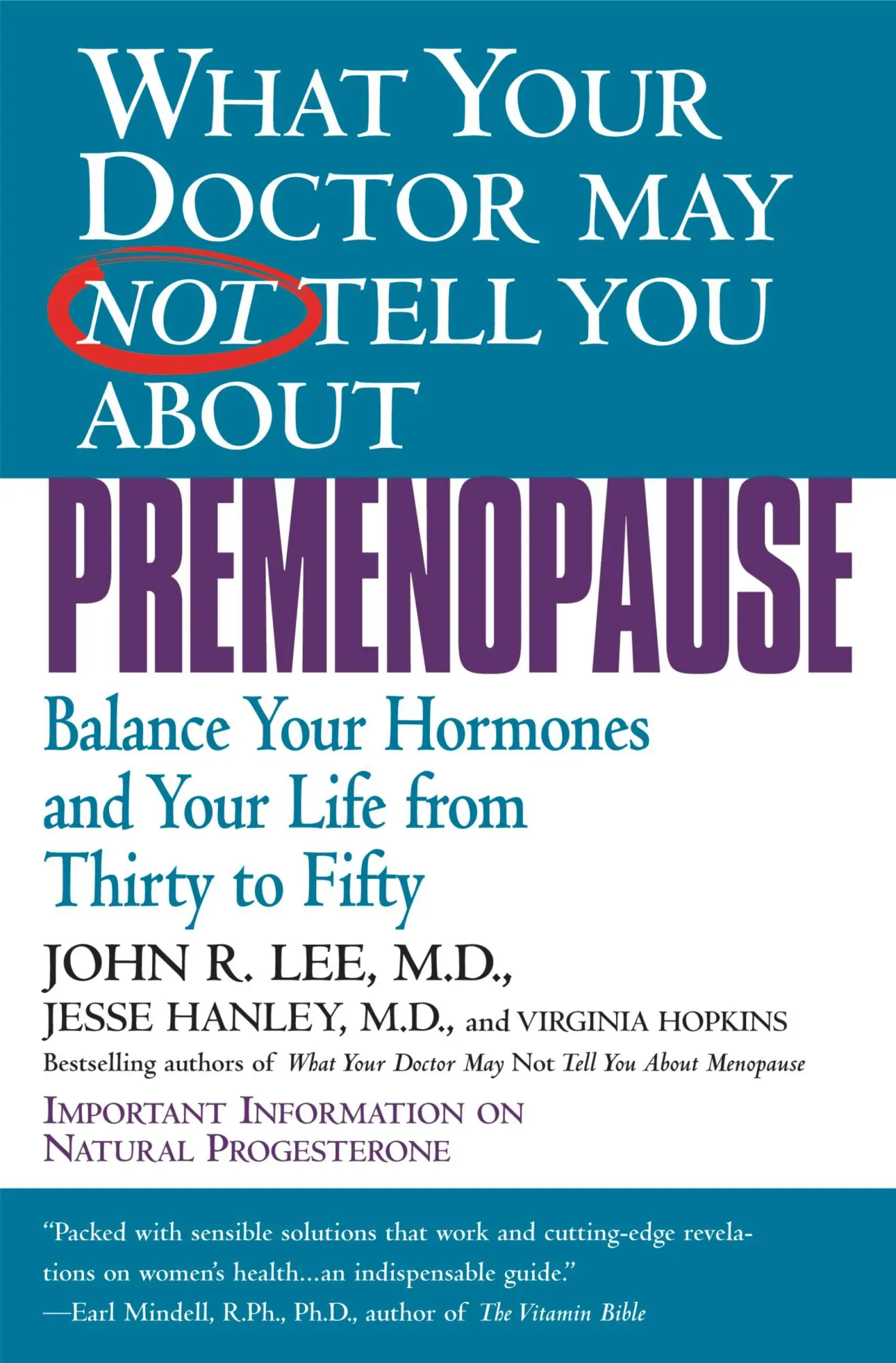 Cover: 9780446673808 | What Your Doctor May Not Tell You about Premenopause | Lee (u. a.)
