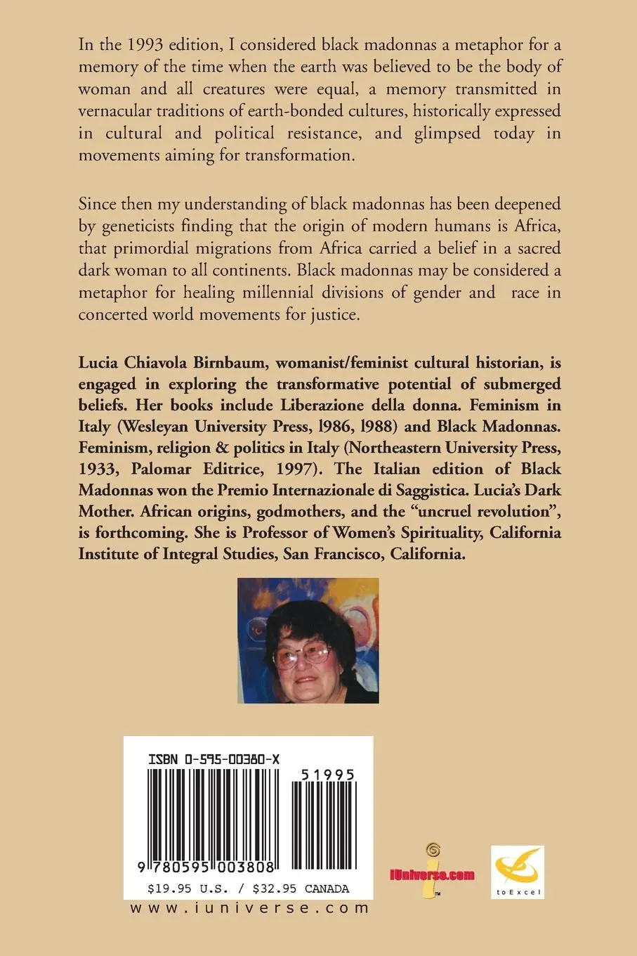 Rückseite: 9780595003808 | Black Madonnas | Feminism, Religion, and Politics in Italy | Birnbaum