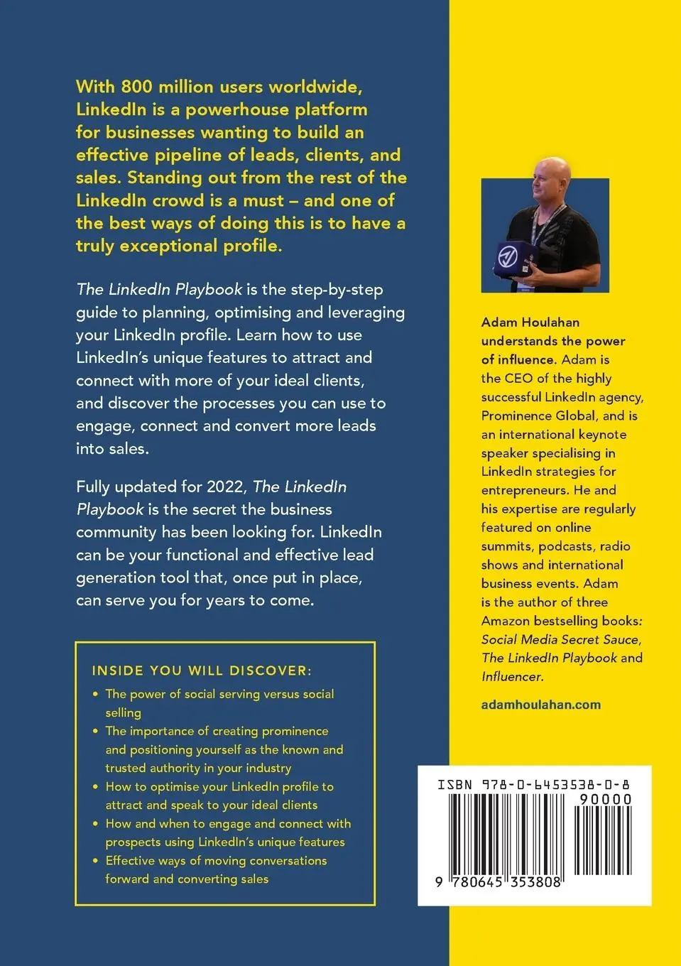 Rückseite: 9780645353808 | The Linkedin Playbook | Adam Houlahan | Taschenbuch | Englisch | 2022