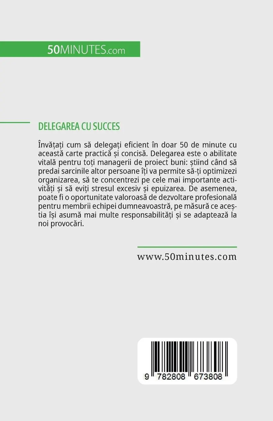 Rückseite: 9782808673808 | Delegarea cu succes | Véronique Bronckart | Taschenbuch | Rumänisch