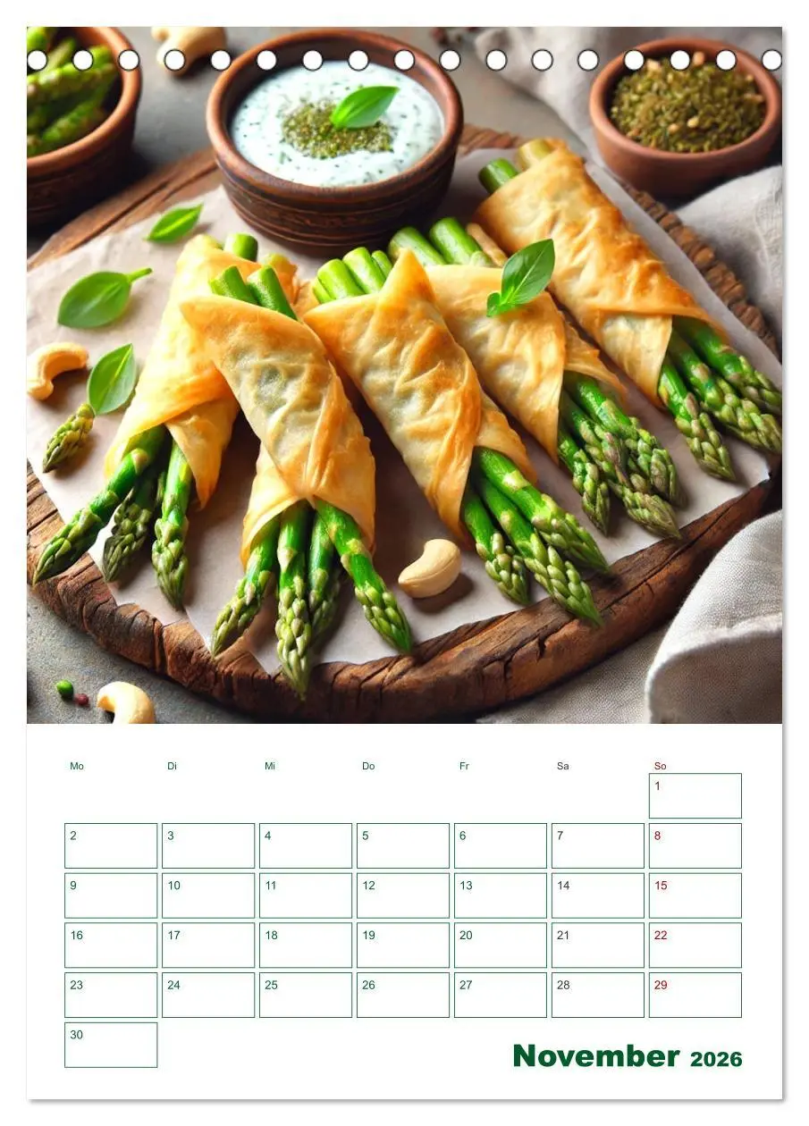 Bild: 9783457263808 | Spargelglück - von der Ernte bis zum Genuss (Tischkalender 2026 DIN...