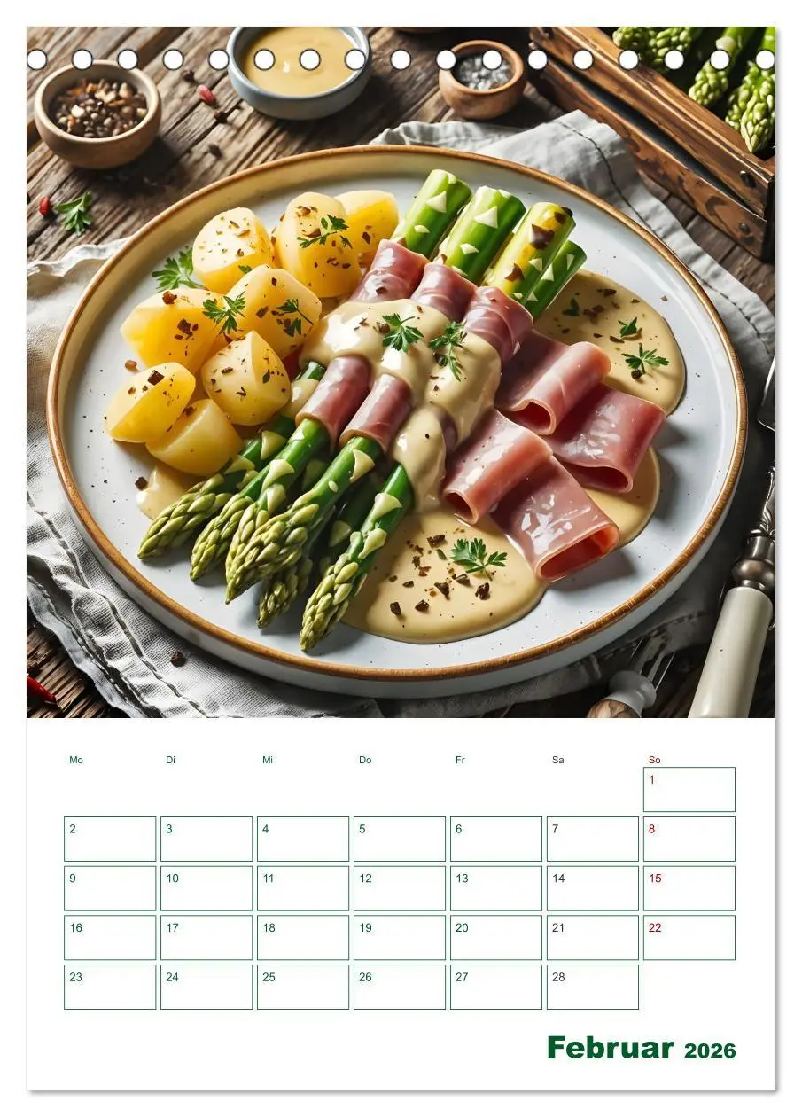 Bild: 9783457263808 | Spargelglück - von der Ernte bis zum Genuss (Tischkalender 2026 DIN...