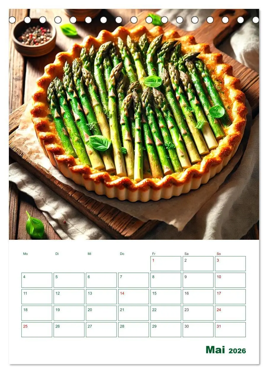 Bild: 9783457263808 | Spargelglück - von der Ernte bis zum Genuss (Tischkalender 2026 DIN...