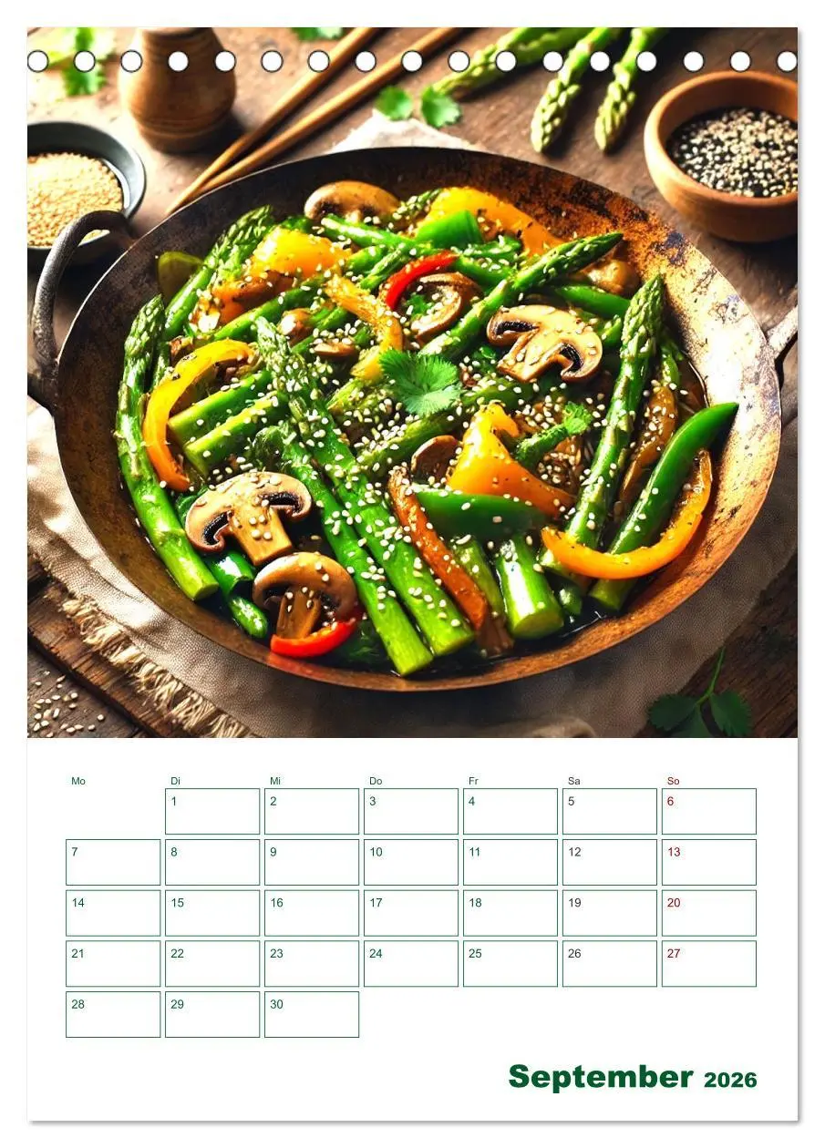 Bild: 9783457263808 | Spargelglück - von der Ernte bis zum Genuss (Tischkalender 2026 DIN...