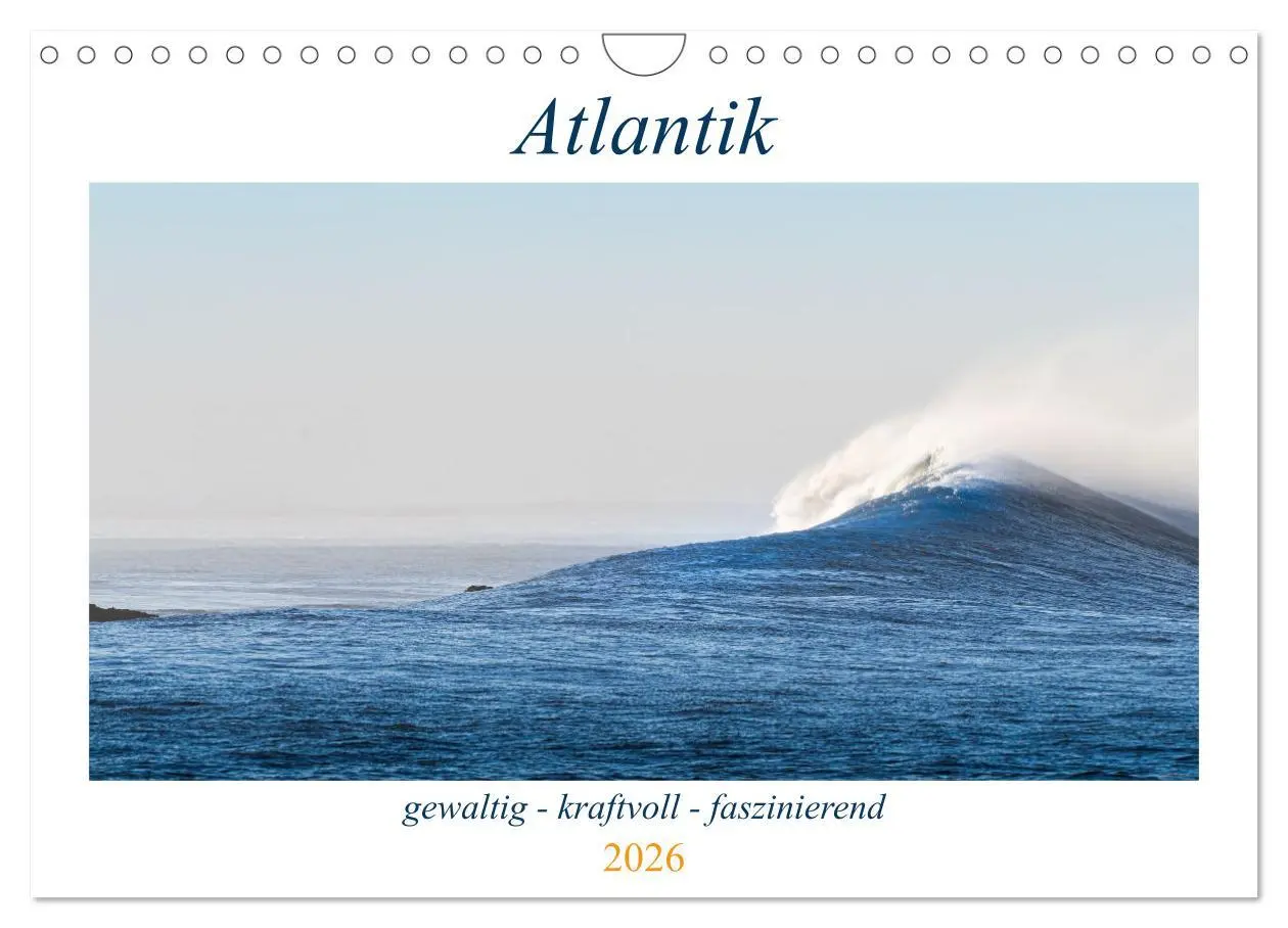 Cover: 9783457643808 | Atlantik - gewaltig, kraftvoll, faszinierend (Wandkalender 2026 DIN...