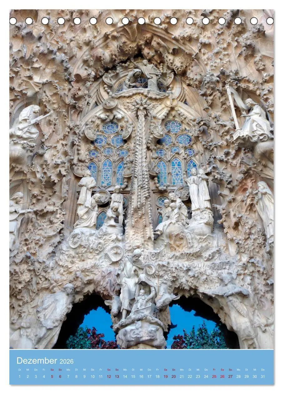 Bild: 9783516353808 | Sagrada Família - Gaudís unvollendetes Meisterwerk (Tischkalender...