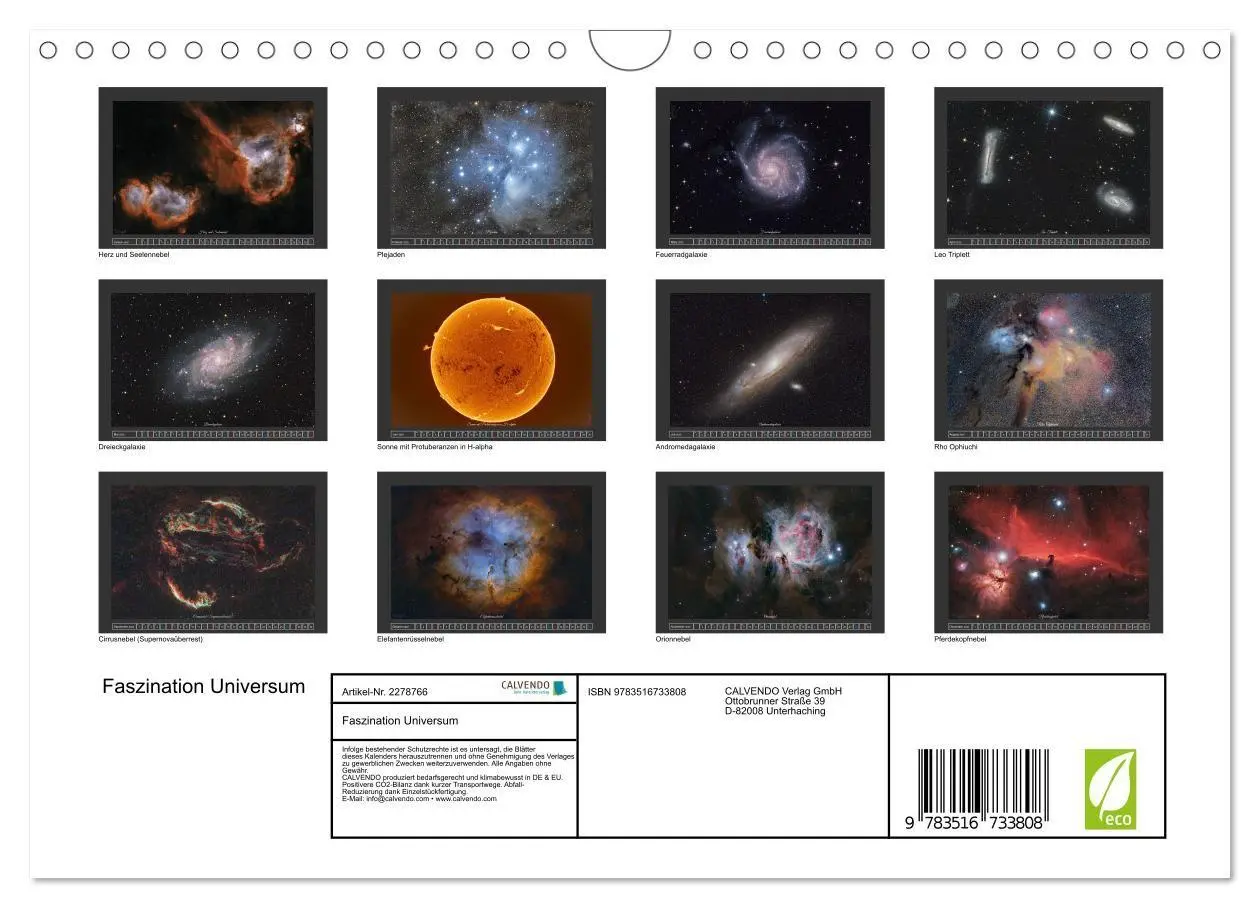 Bild: 9783516733808 | Faszination Universum (Wandkalender 2026 DIN A4 quer), CALVENDO...