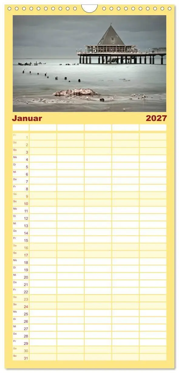Bild: 9783594333808 | Familienplaner 2027 - Usedom 2027 Rendezvous zwischen Ahlbeck und...
