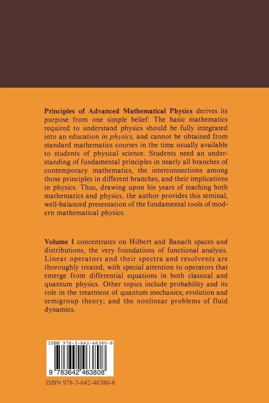 Rückseite: 9783642463808 | Principles of Advanced Mathematical Physics | Robert D. Richtmyer