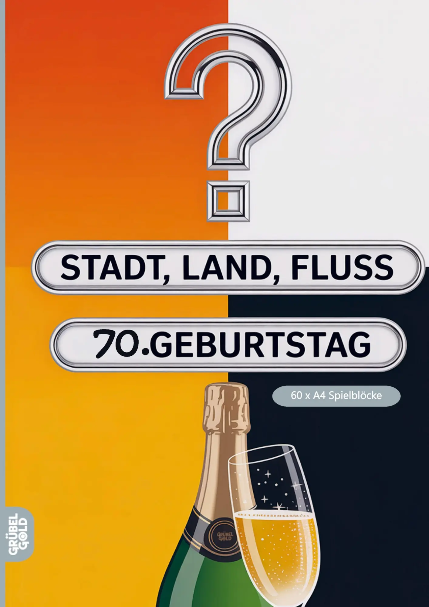 Cover: 9783693193808 | Stadt, Land, Fluss, 70.Geburtstag | Grübelgold Rätselhefte | Buch