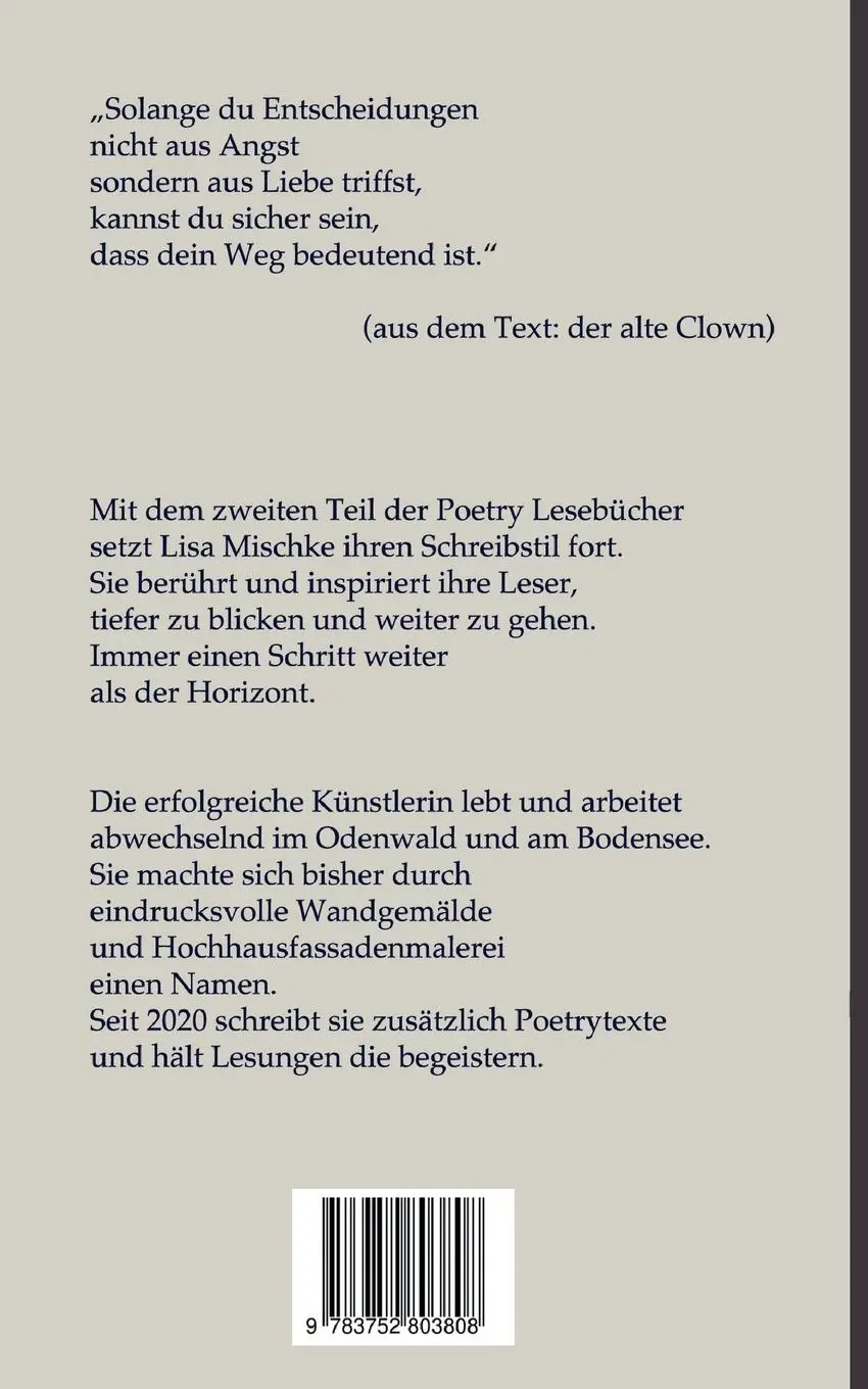 Rückseite: 9783752803808 | Alles auf Jetzt | Lisa Mischke | Taschenbuch | Poetry Buchreihe | 2023