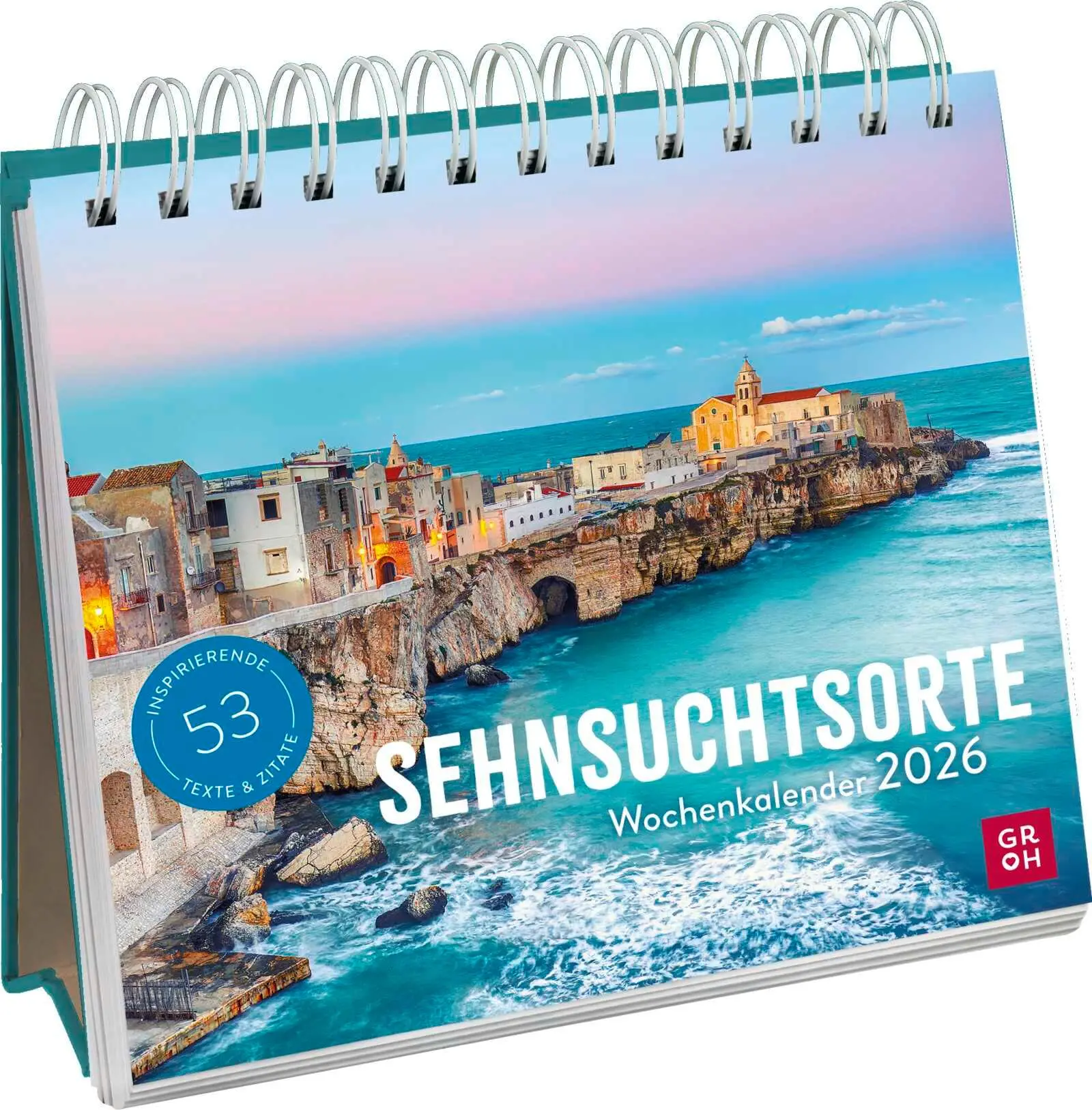 Cover: 4036442013908 | Wochenkalender 2026: Sehnsuchtsorte | Groh Verlag | Kalender | 108 S.