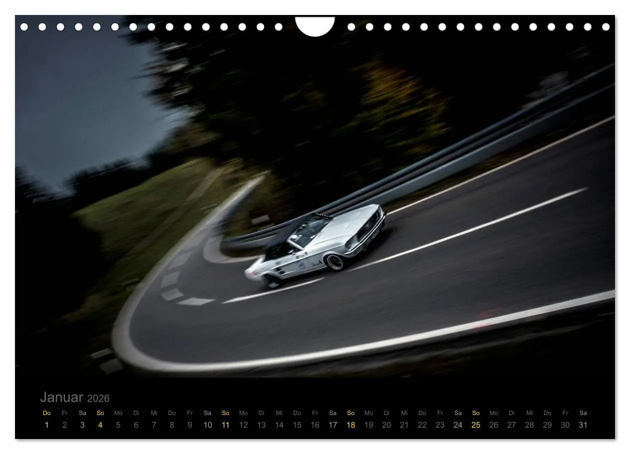 Bild: 9783457873908 | Flying Ford Mustang (Wandkalender 2026 DIN A4 quer), CALVENDO...