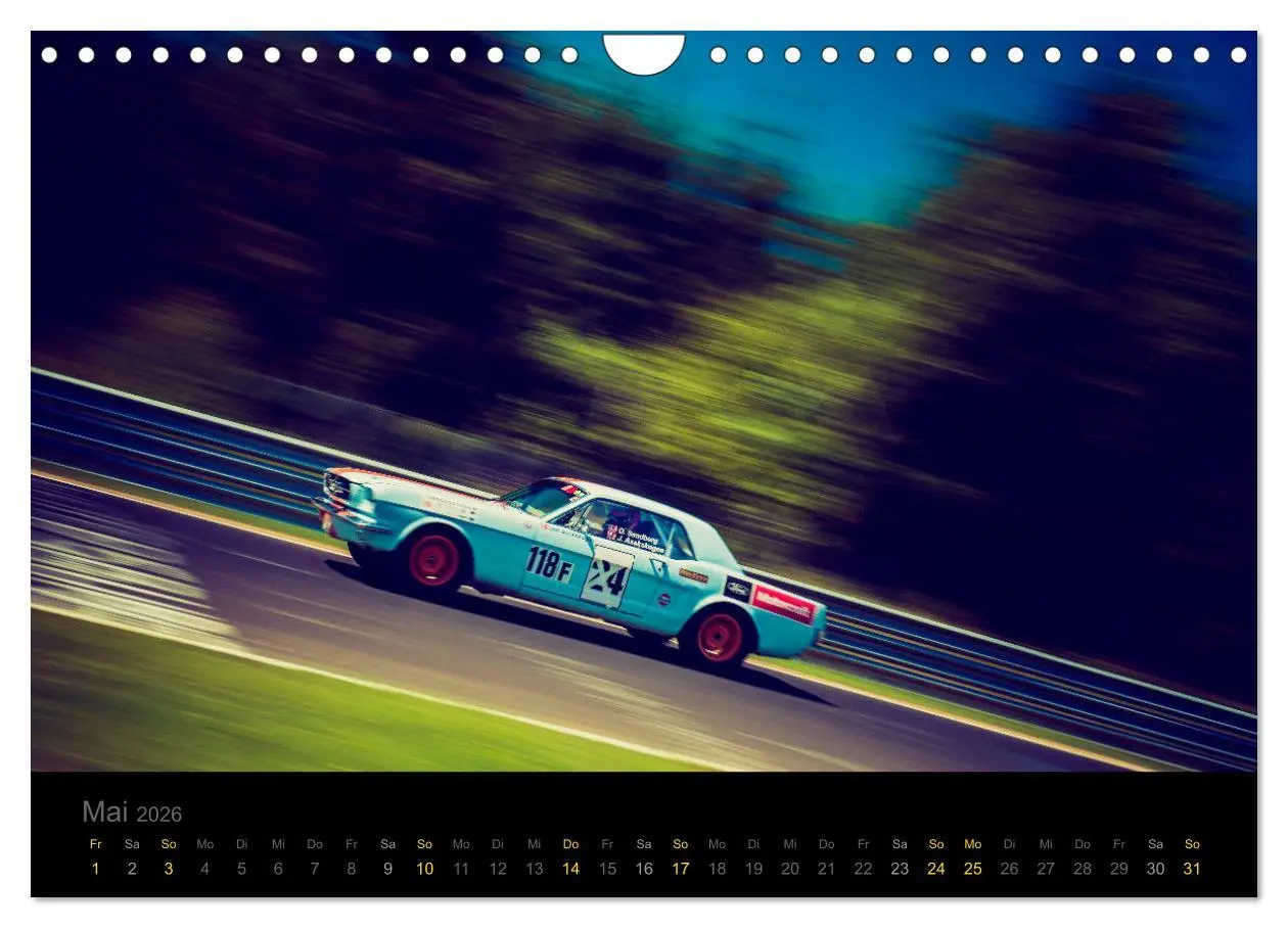 Bild: 9783457873908 | Flying Ford Mustang (Wandkalender 2026 DIN A4 quer), CALVENDO...