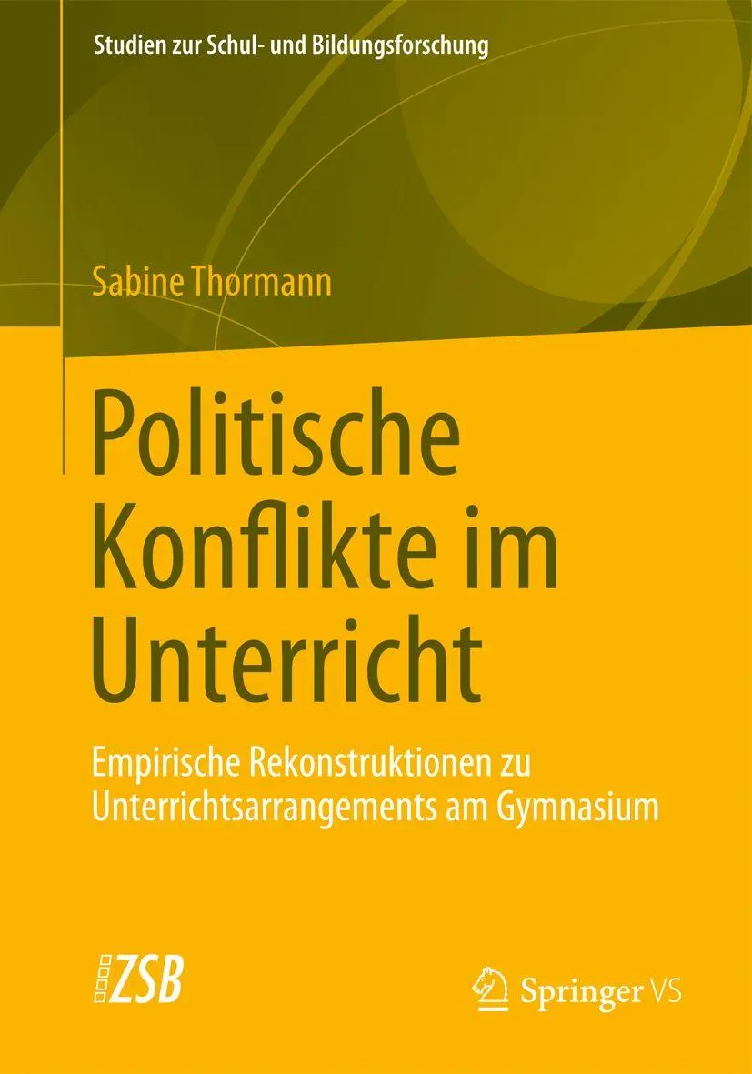 Cover: 9783531193908 | Politische Konflikte im Unterricht | Sabine Thormann | Taschenbuch
