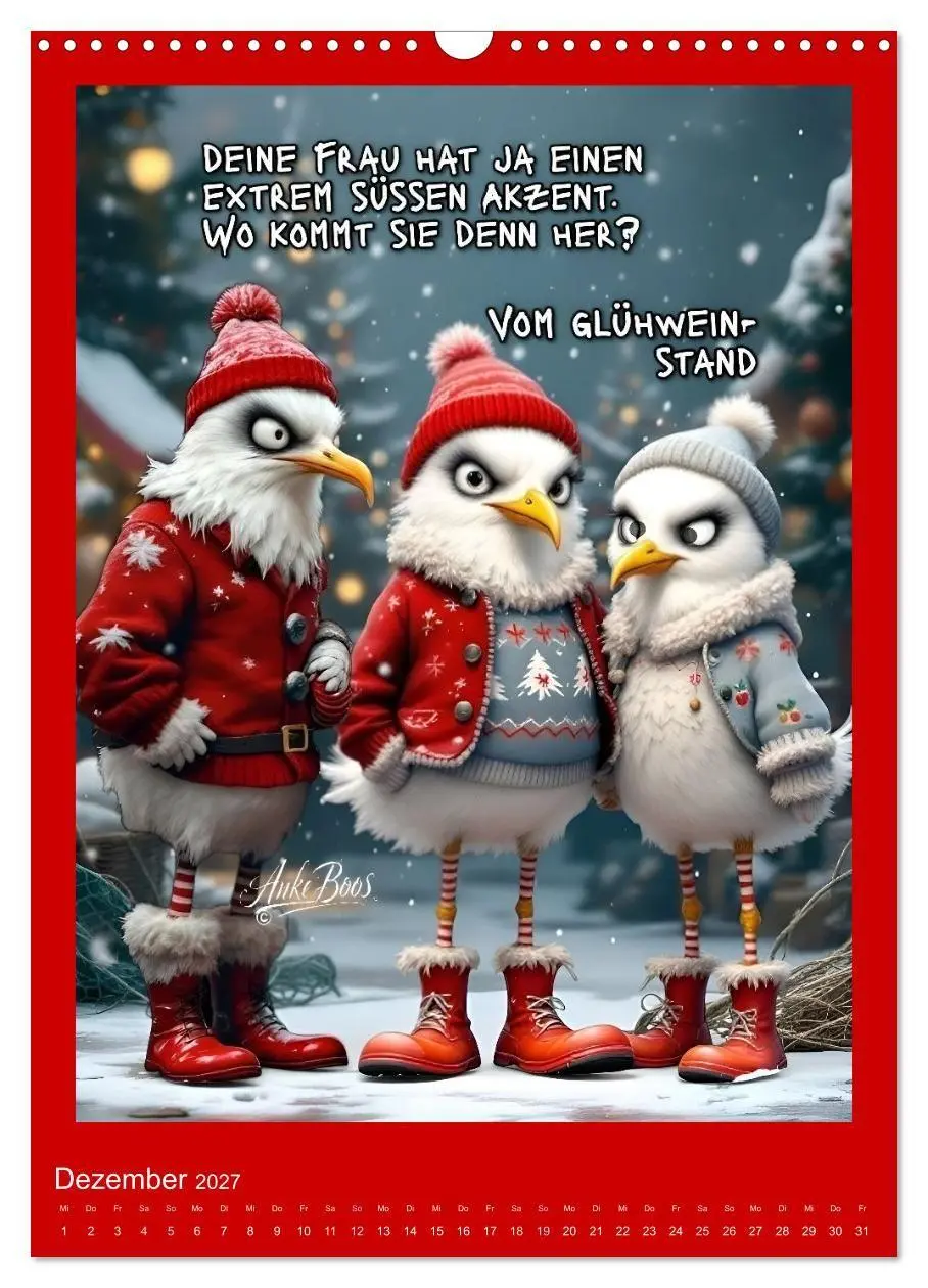 Bild: 9783594253908 | Böse Möwen - Moral ist ein Gerücht (Wandkalender 2027 DIN A3 hoch),...