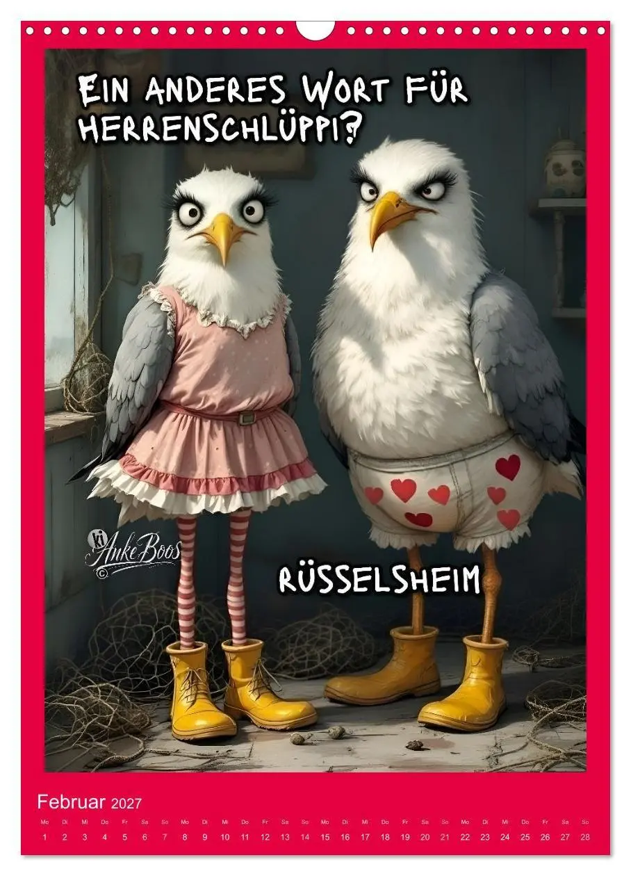 Bild: 9783594253908 | Böse Möwen - Moral ist ein Gerücht (Wandkalender 2027 DIN A3 hoch),...