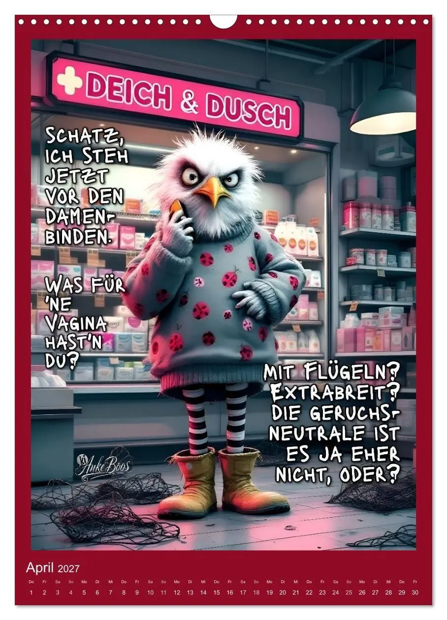 Bild: 9783594253908 | Böse Möwen - Moral ist ein Gerücht (Wandkalender 2027 DIN A3 hoch),...