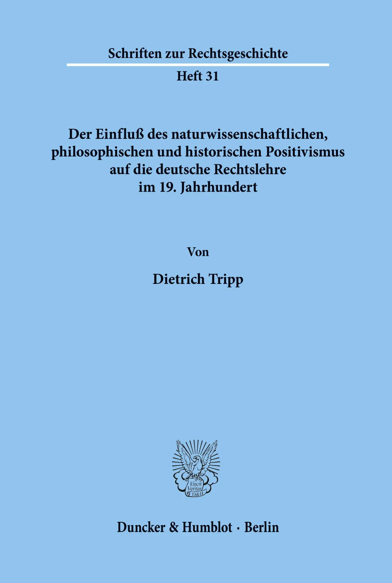 Cover: 9783428054008 | Der Einfluß des naturwissenschaftlichen, philosophischen und...