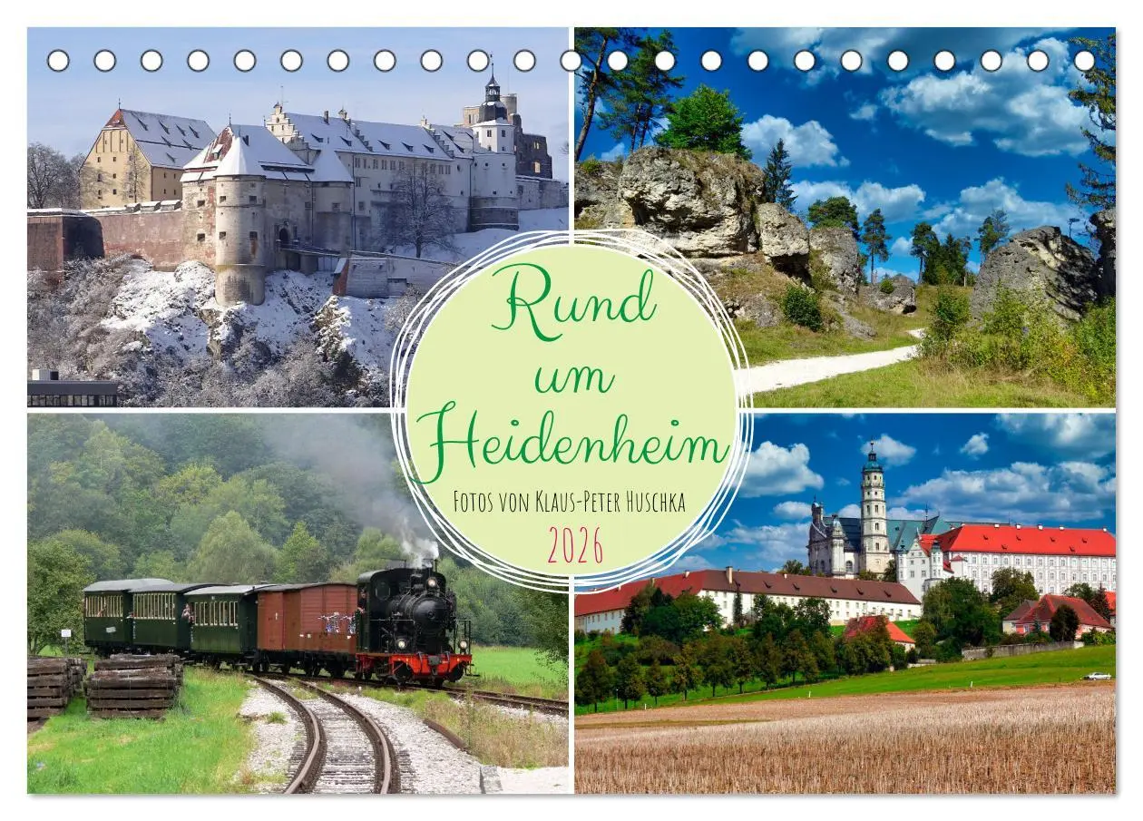 Cover: 9783457384008 | Rund um Heidenheim (Tischkalender 2026 DIN A5 quer), CALVENDO...