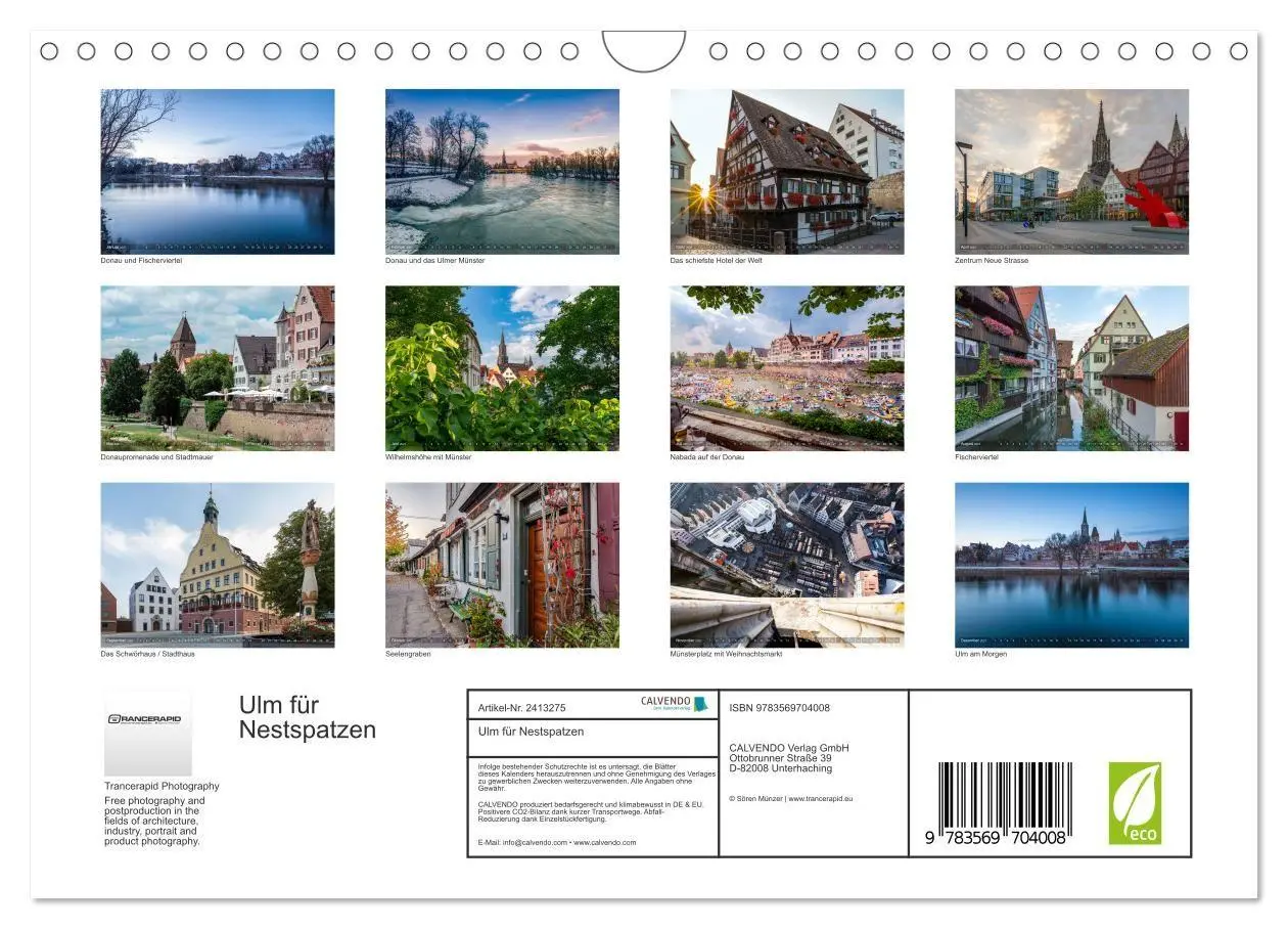 Bild: 9783569704008 | Ulm für Nestspatzen (Wandkalender 2027 DIN A4 quer), CALVENDO...