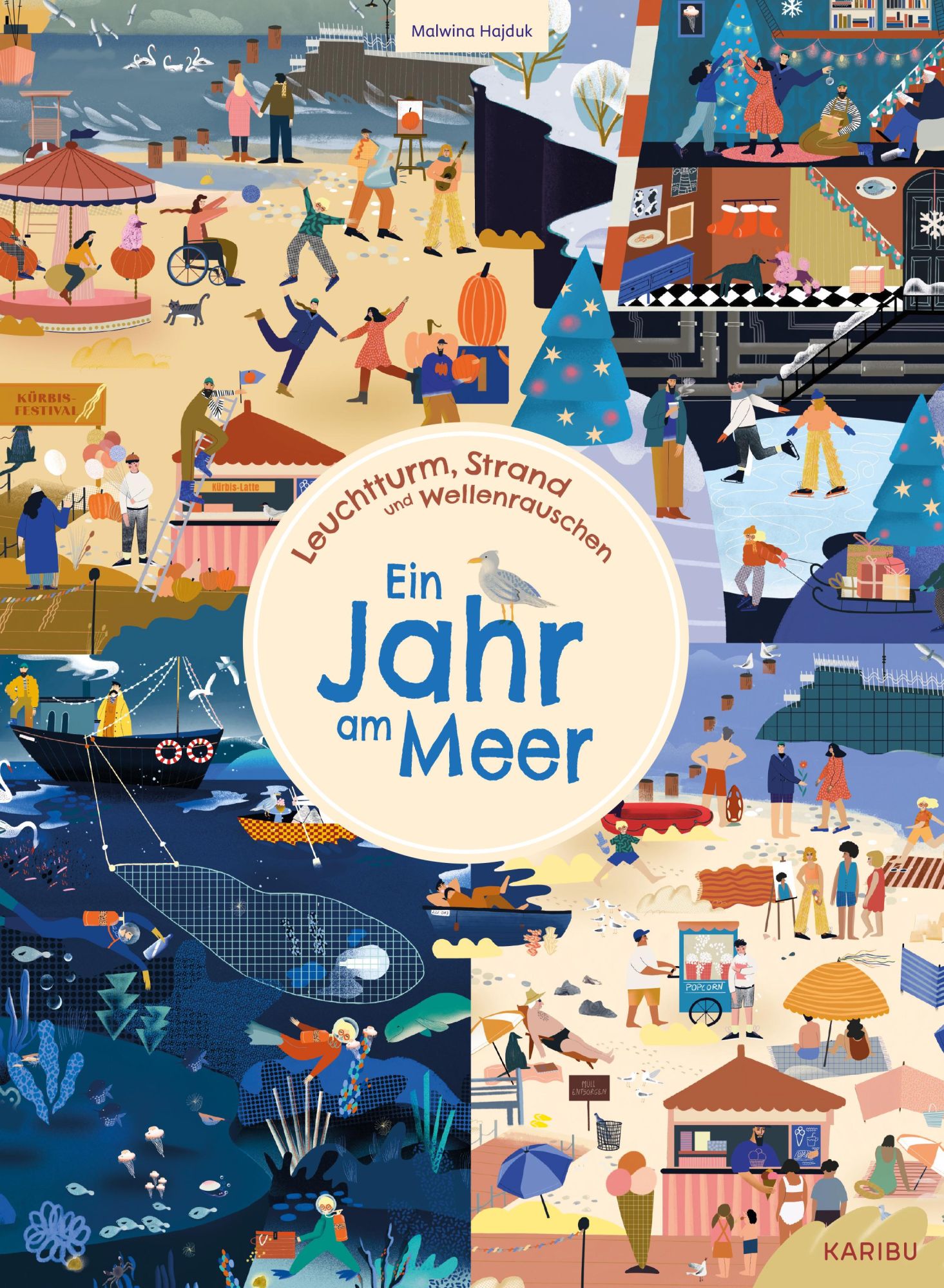 Cover: 9783961294008 | Leuchtturm, Strand und Wellenrauschen - Ein Jahr am Meer | Hajduk