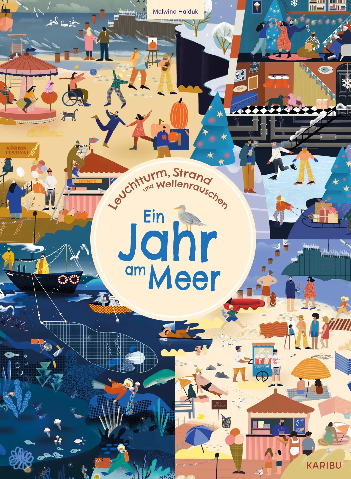 Cover: 9783961294008 | Leuchtturm, Strand und Wellenrauschen - Ein Jahr am Meer | Hajduk