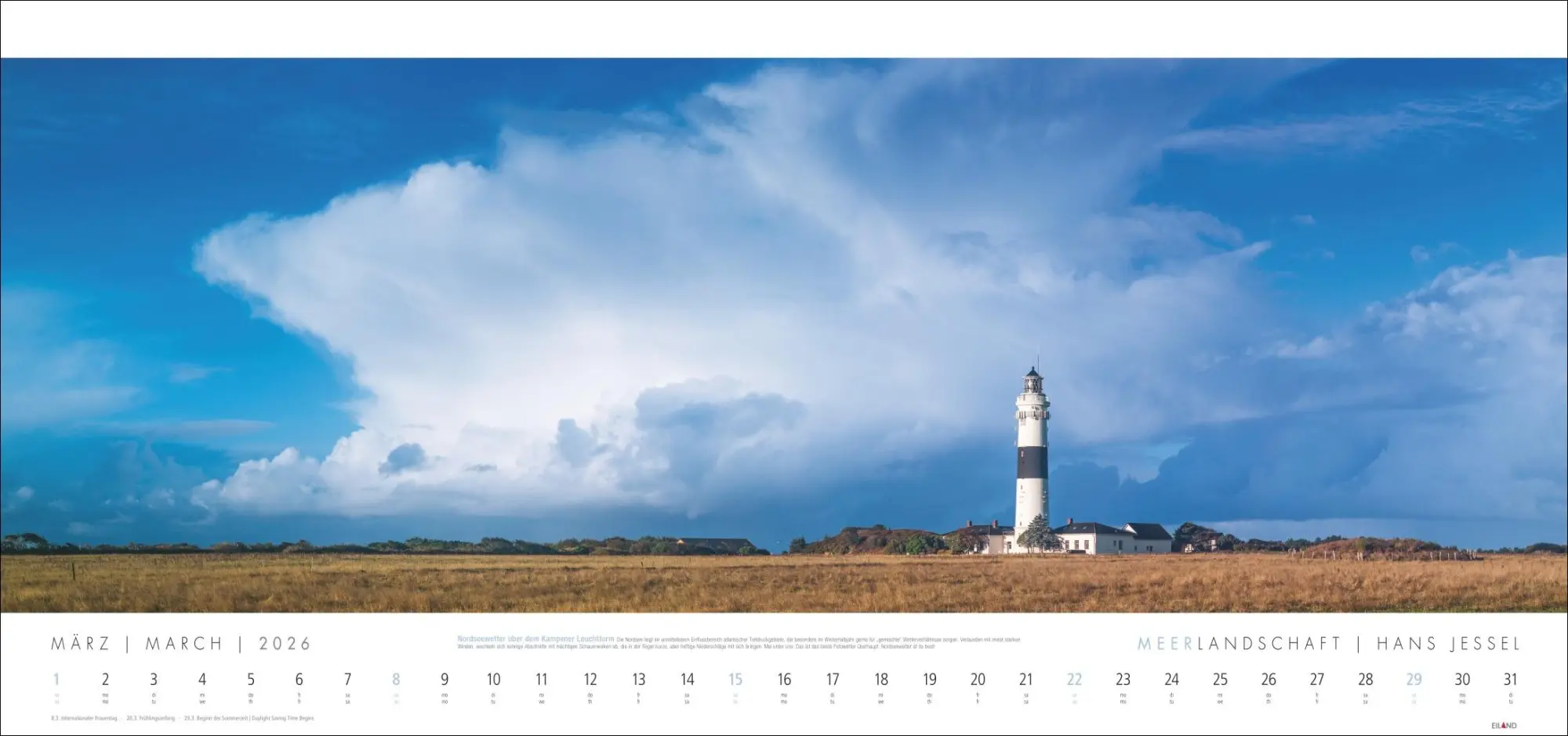 Bild: 9783964024008 | Meerlandschaft Kalender 2026 - Hans Jessel | Hans Jessel | Kalender