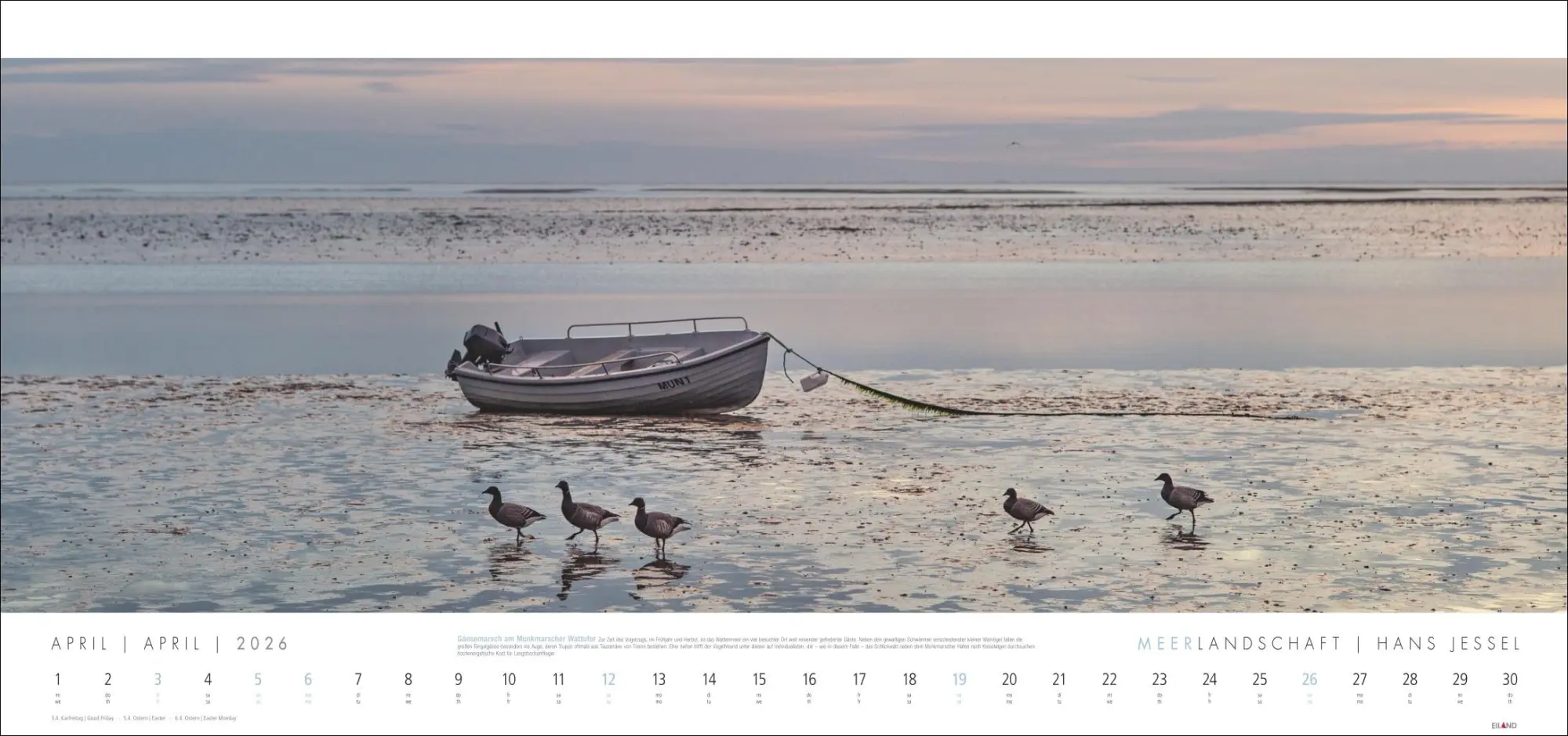 Bild: 9783964024008 | Meerlandschaft Kalender 2026 - Hans Jessel | Hans Jessel | Kalender