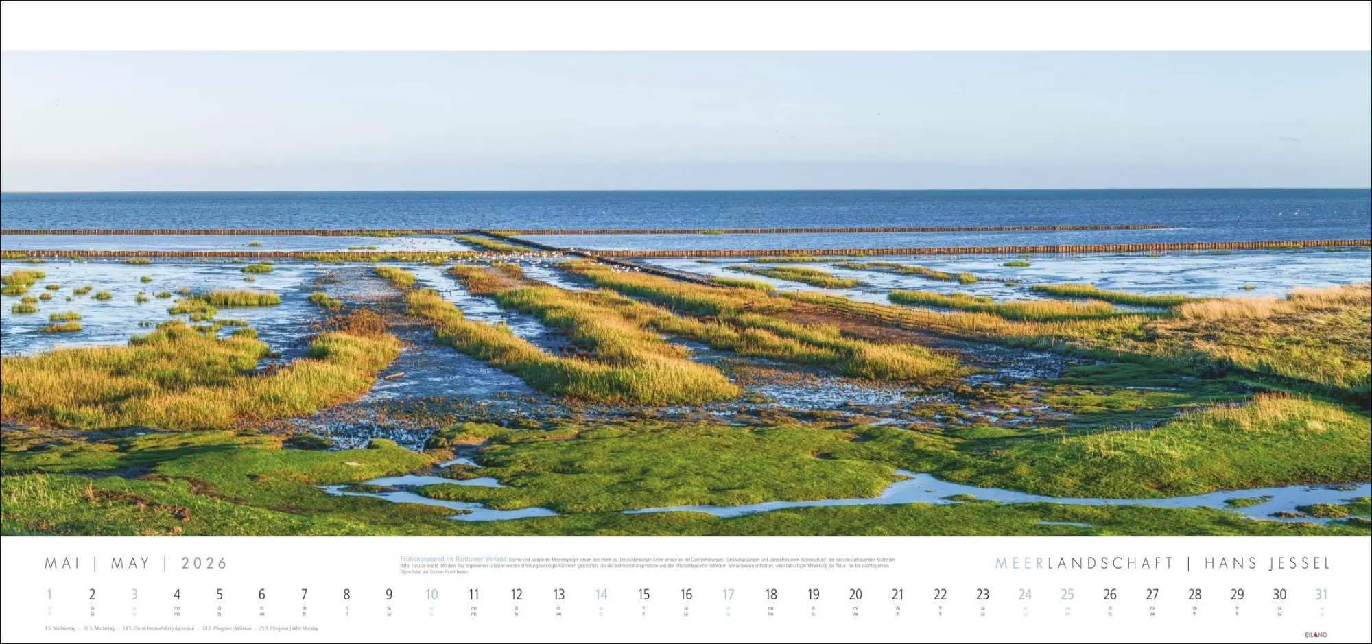 Bild: 9783964024008 | Meerlandschaft Kalender 2026 - Hans Jessel | Hans Jessel | Kalender