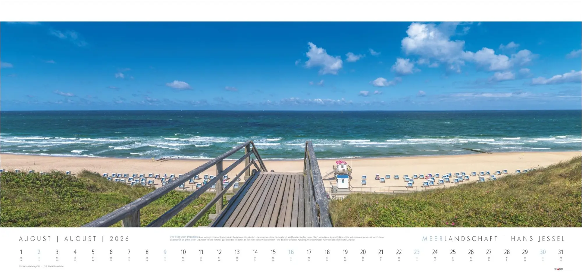Bild: 9783964024008 | Meerlandschaft Kalender 2026 - Hans Jessel | Hans Jessel | Kalender