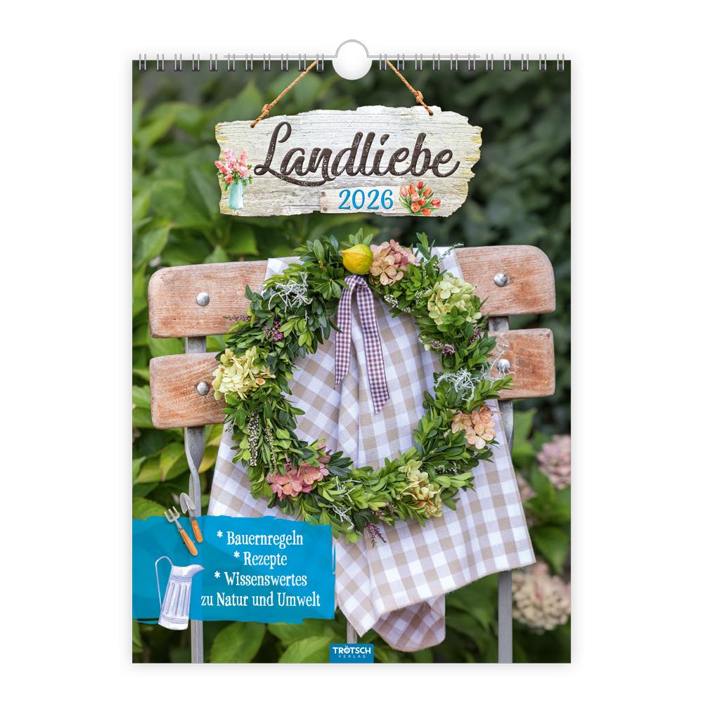 Cover: 9783988024008 | Trötsch Classickalender Landliebe 2026 | Wandkalender | KG | Kalender