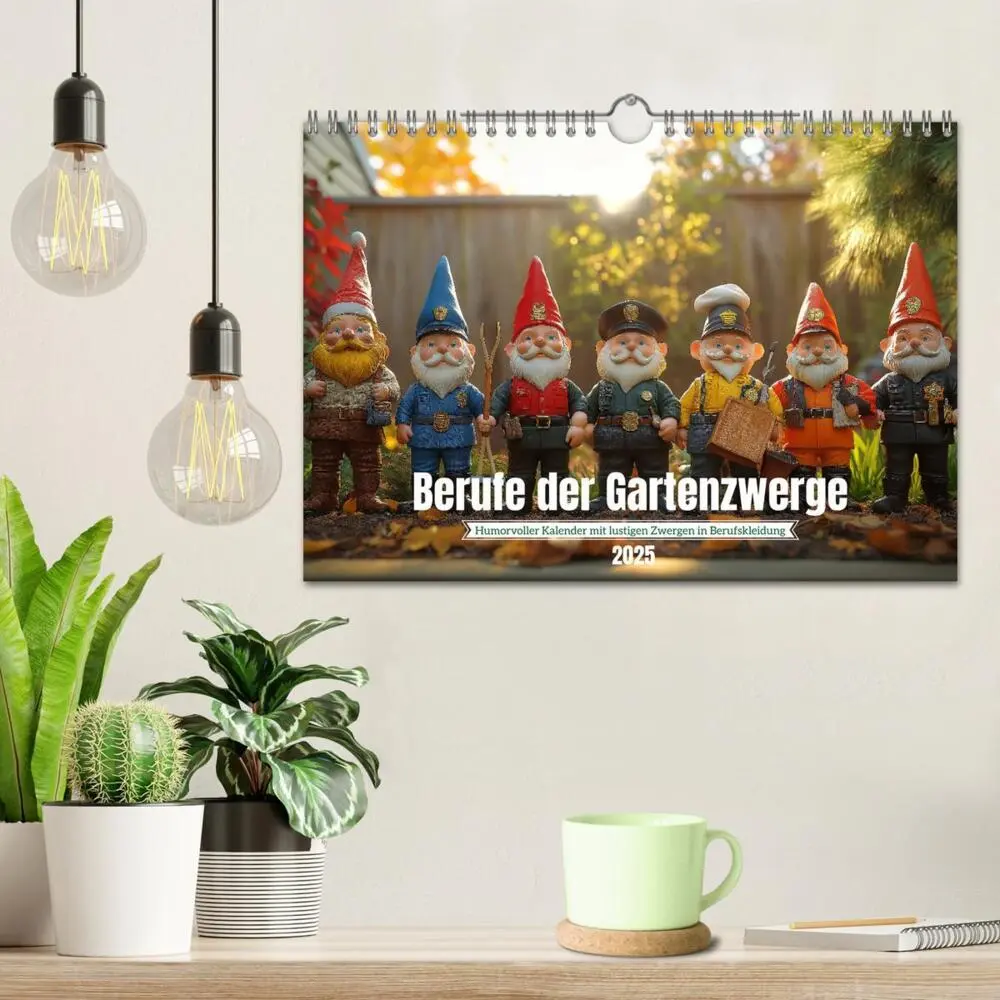 Bild: 9783457204108 | Berufe der Gartenzwerge (Wandkalender 2025 DIN A4 quer), CALVENDO...