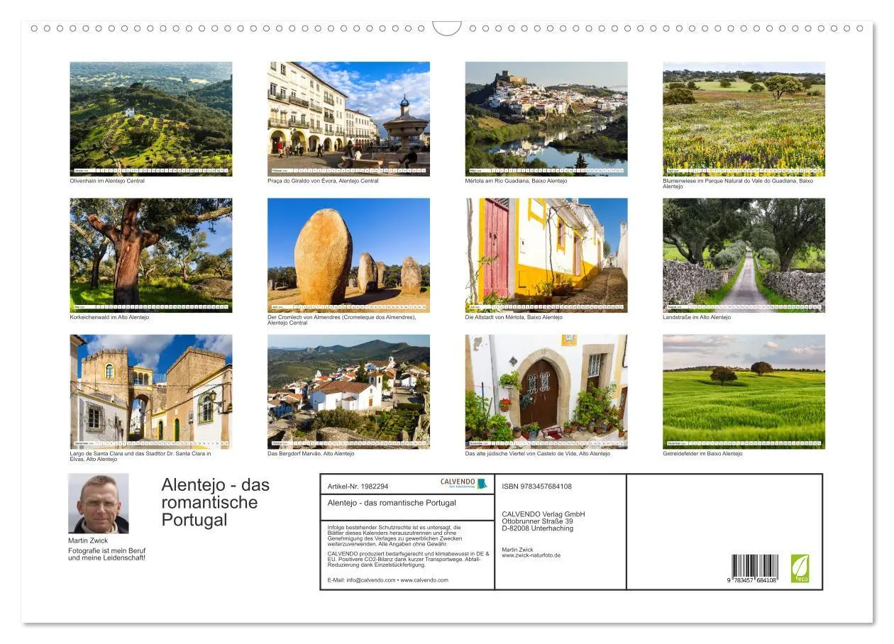 Bild: 9783457684108 | Alentejo - das romantische Portugal (Wandkalender 2026 DIN A2...