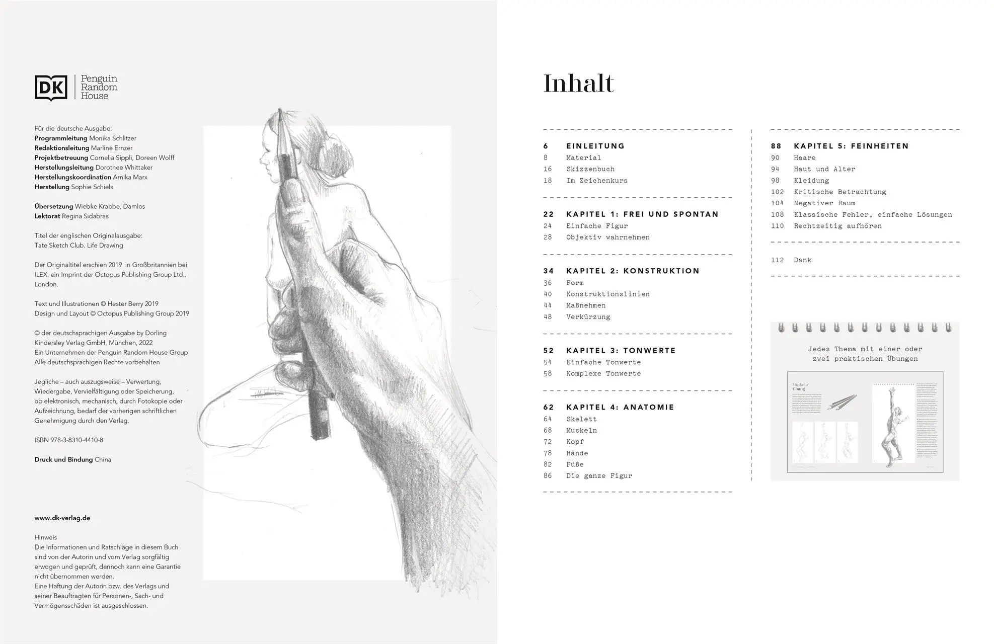 Bild: 9783831044108 | TATE Workshop Zeichnen. Aktzeichnen | Hester Berry | Taschenbuch