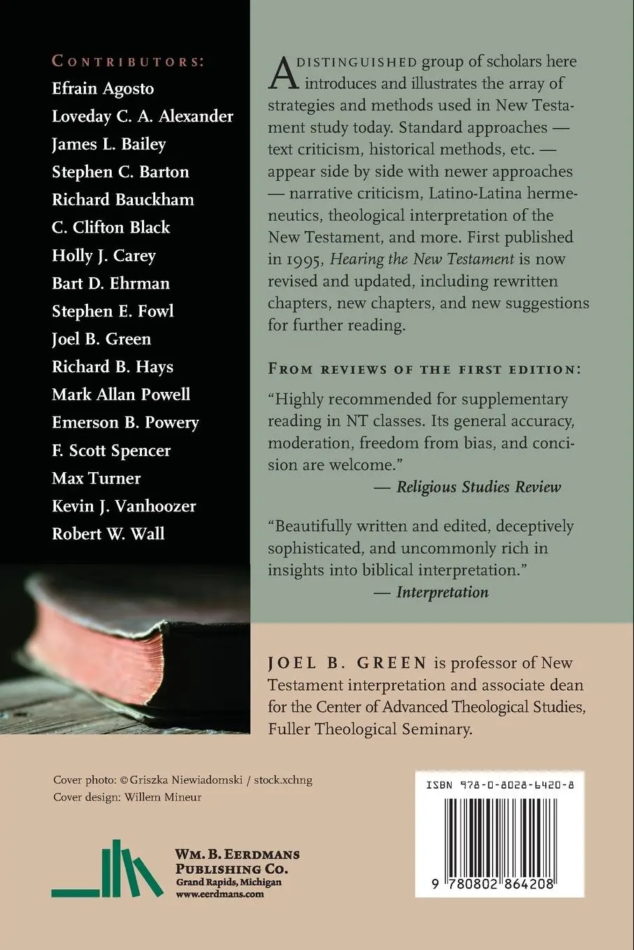 Rückseite: 9780802864208 | Hearing the New Testament | Strategies for Interpretation | Green