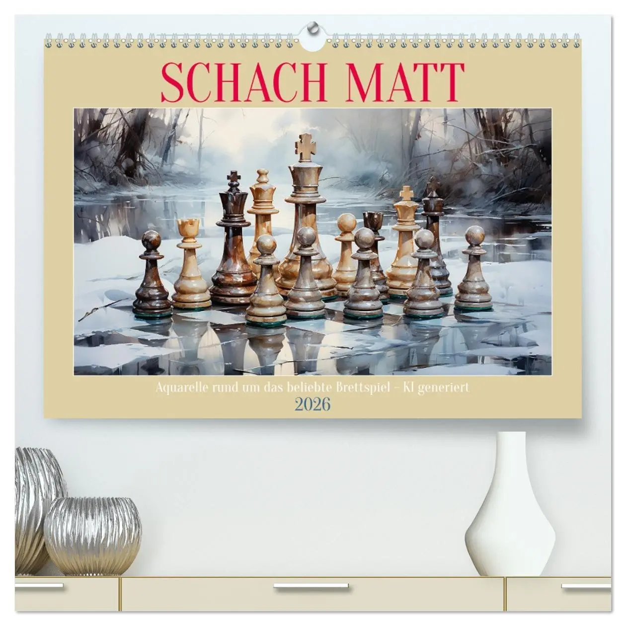Cover: 9783457504208 | Schach Matt (hochwertiger Premium Wandkalender 2026 DIN A2 quer),...