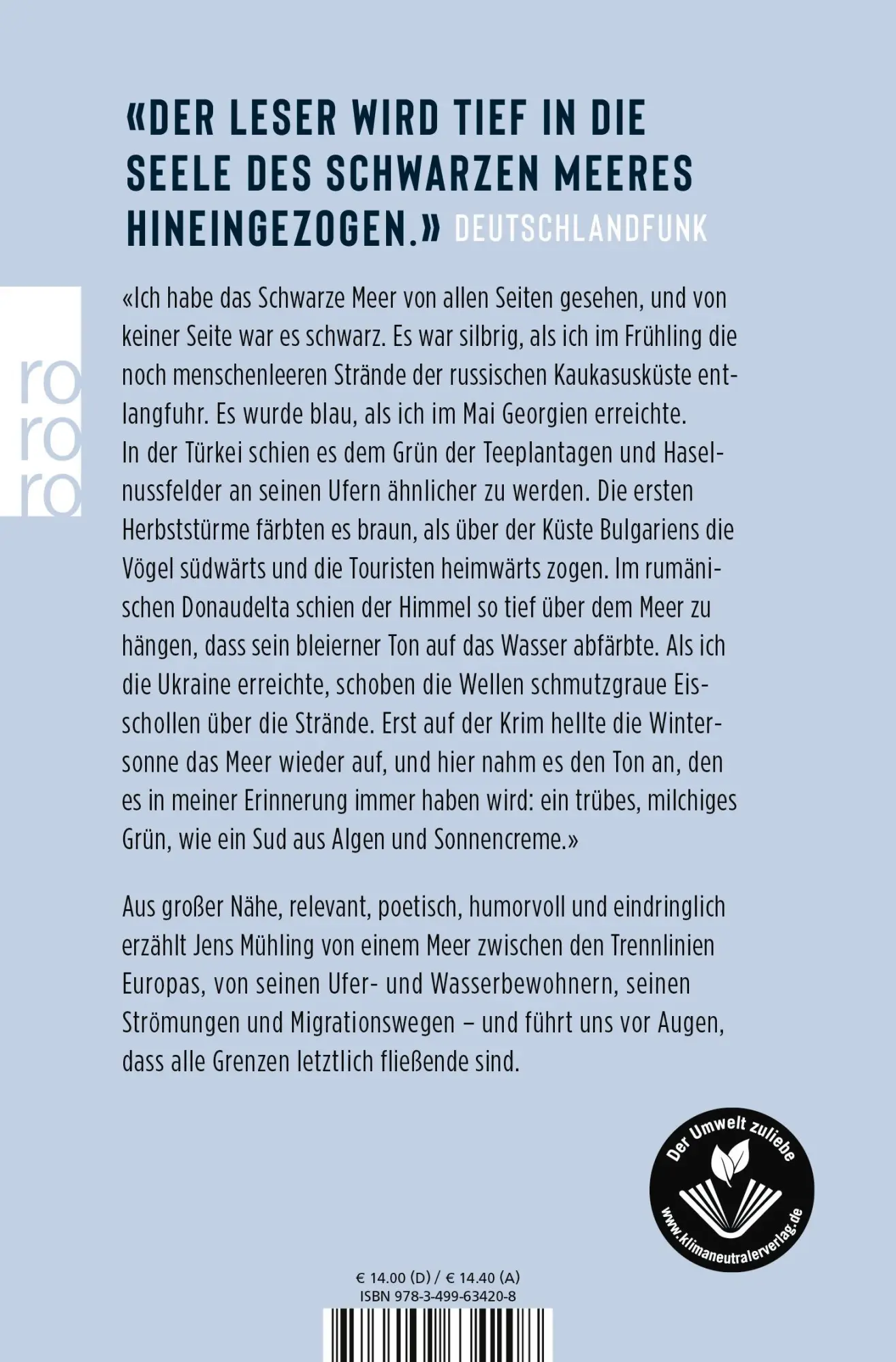 Rückseite: 9783499634208 | Schwere See | Eine Reise um das Schwarze Meer | Jens Mühling | Buch