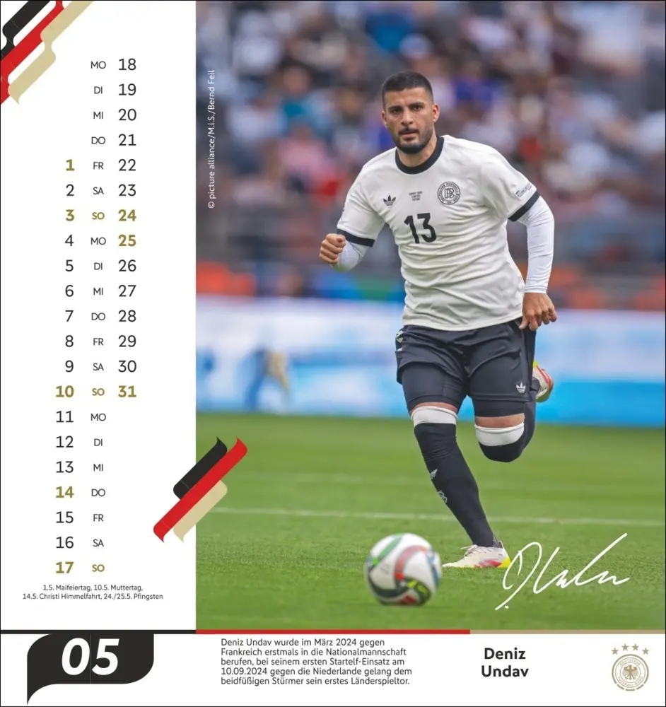 Bild: 9783756414208 | DFB Männer Postkartenkalender 2026 | Kalender | Spiralbindung | 2026