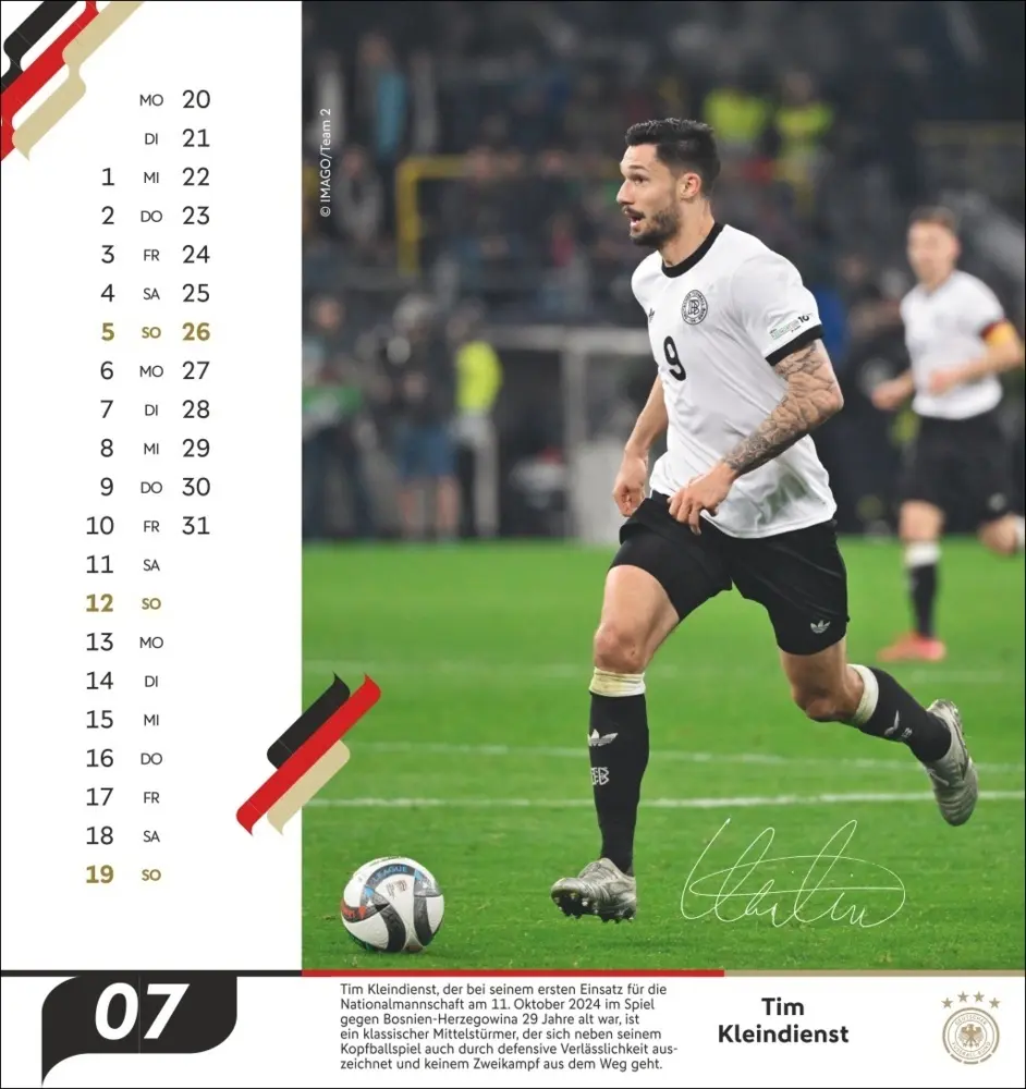 Bild: 9783756414208 | DFB Männer Postkartenkalender 2026 | Kalender | Spiralbindung | 2026