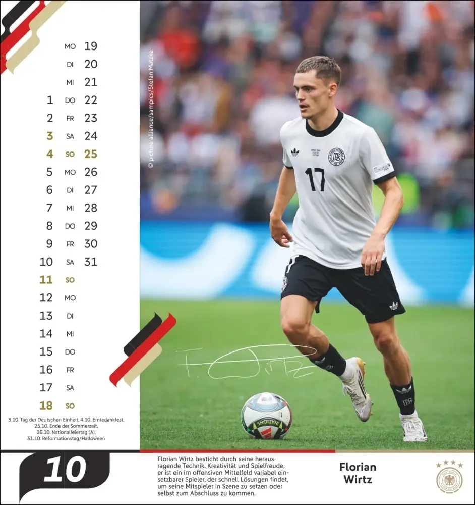 Bild: 9783756414208 | DFB Männer Postkartenkalender 2026 | Kalender | Spiralbindung | 2026