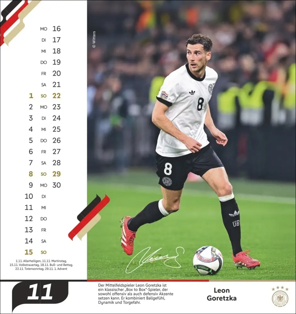 Bild: 9783756414208 | DFB Männer Postkartenkalender 2026 | Kalender | Spiralbindung | 2026