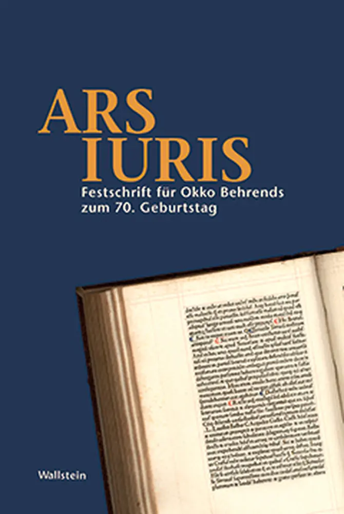 Cover: 9783835304208 | Ars Iuris | Martin Avenarius (u. a.) | Buch | Deutsch | 2009