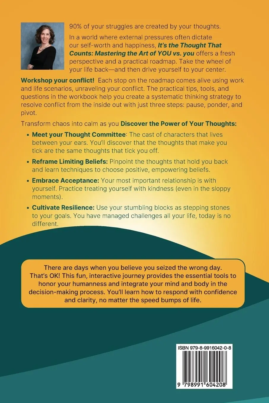 Rückseite: 9798991604208 | IT'S THE THOUGHT THAT COUNTS | Mastering the Art of YOU vs. you | Buch
